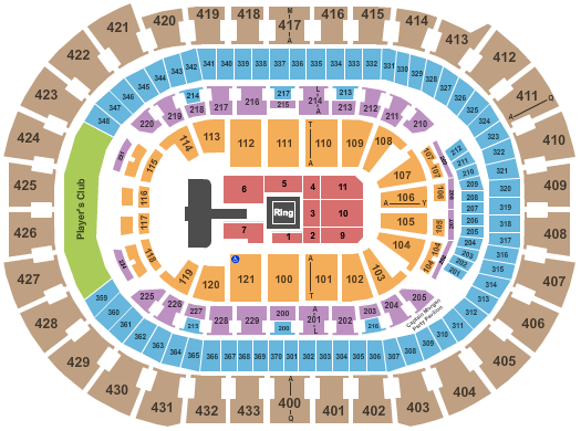 Capital One Arena WWE Seating Chart
